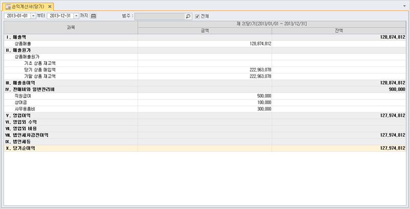 손익계산서