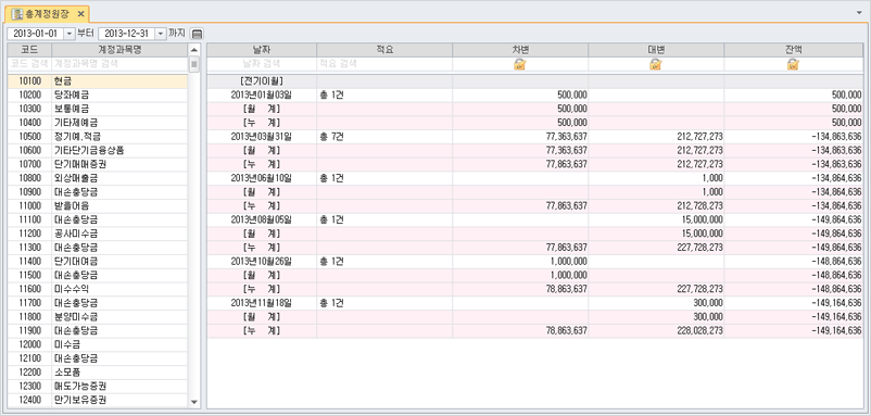 총계정원장