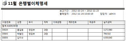 11월 은행별 이체명세