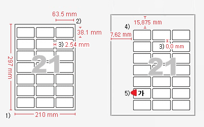 라벨규격