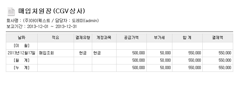 매입처원장