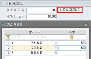 기초재고량