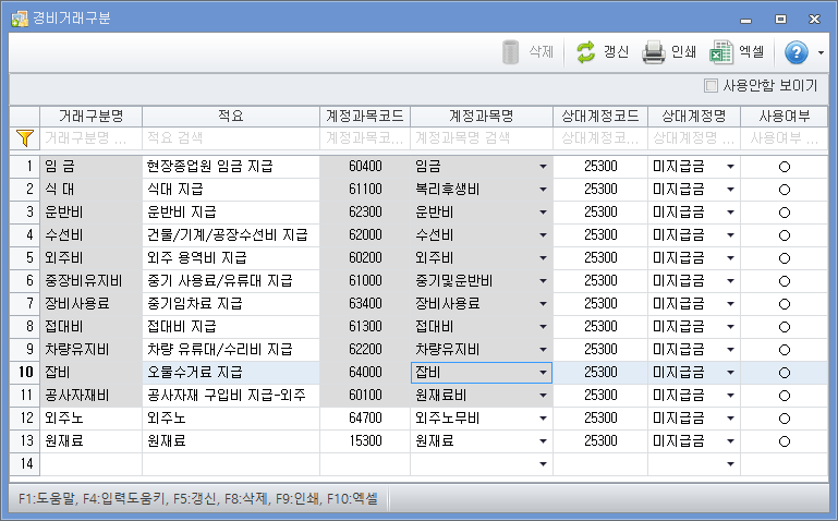 경비거래구분