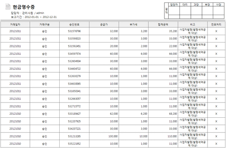 현금영수증