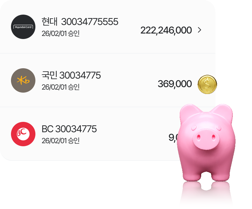 이번 달 수입과 지출 요약